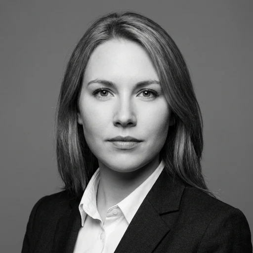 Studio black and white headshot